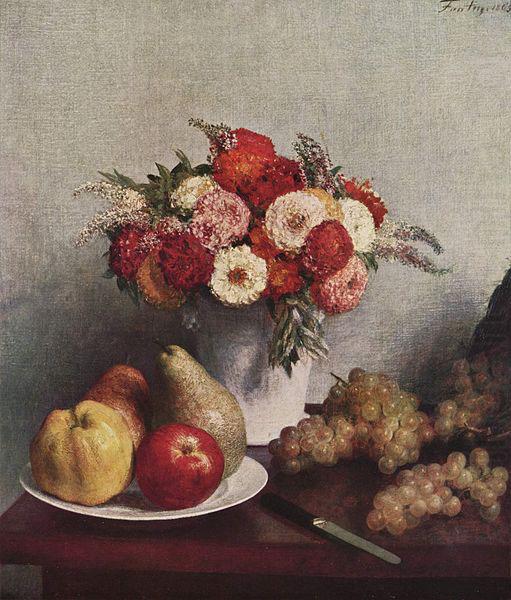 Stilleben mit Blumen und Fruchten, Henri Fantin-Latour